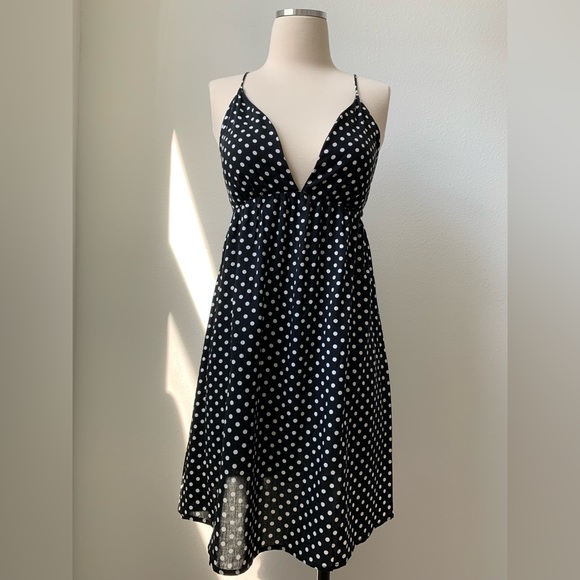 Open Back Polka Dot Mini Dress - Picture 10 of 16